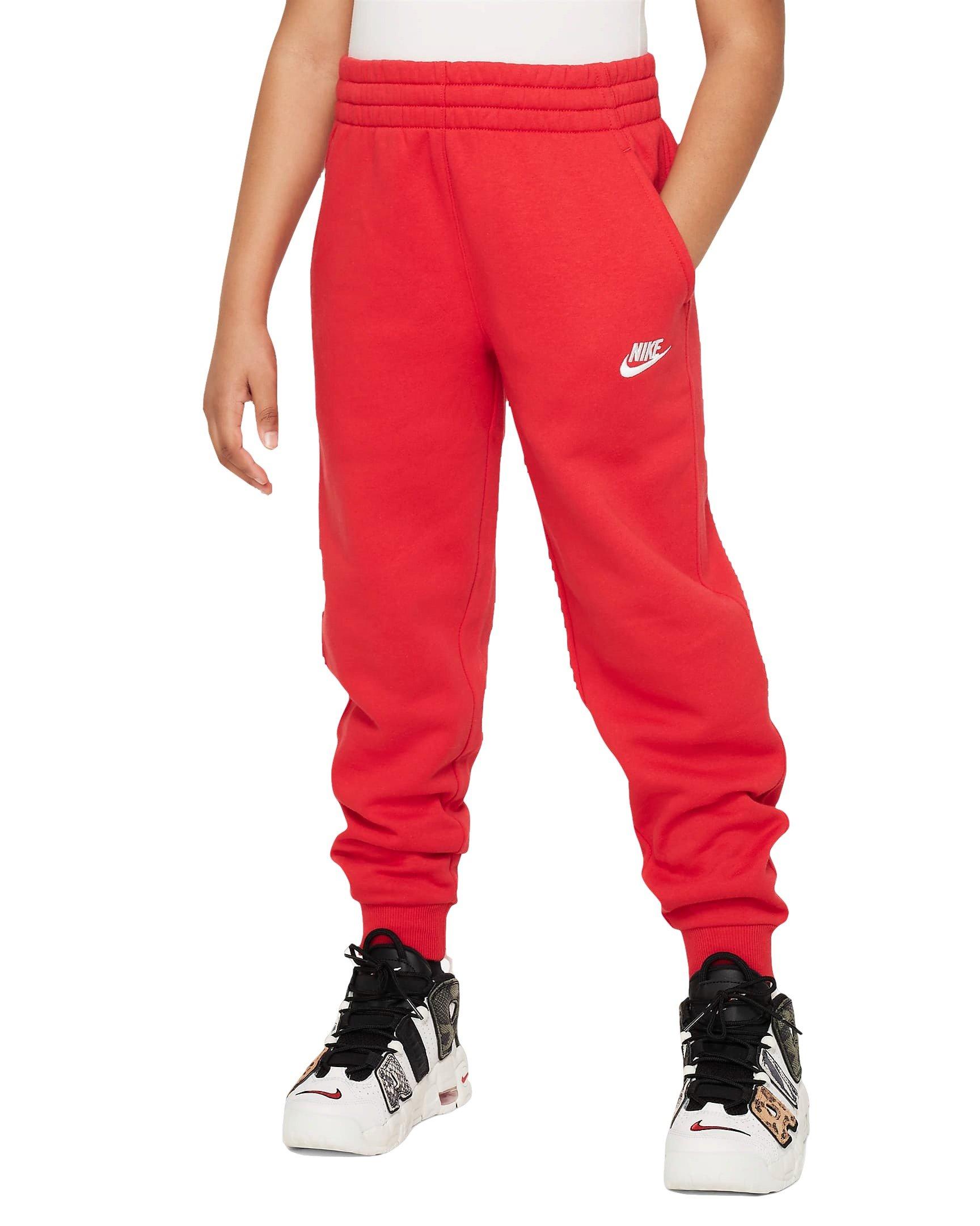 Nike Big Kids' Sportswear Club Fleece LBR Joggers -Red